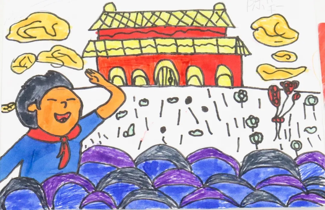 南昌力迈国际学校喜迎国庆礼赞祖国手抄报
